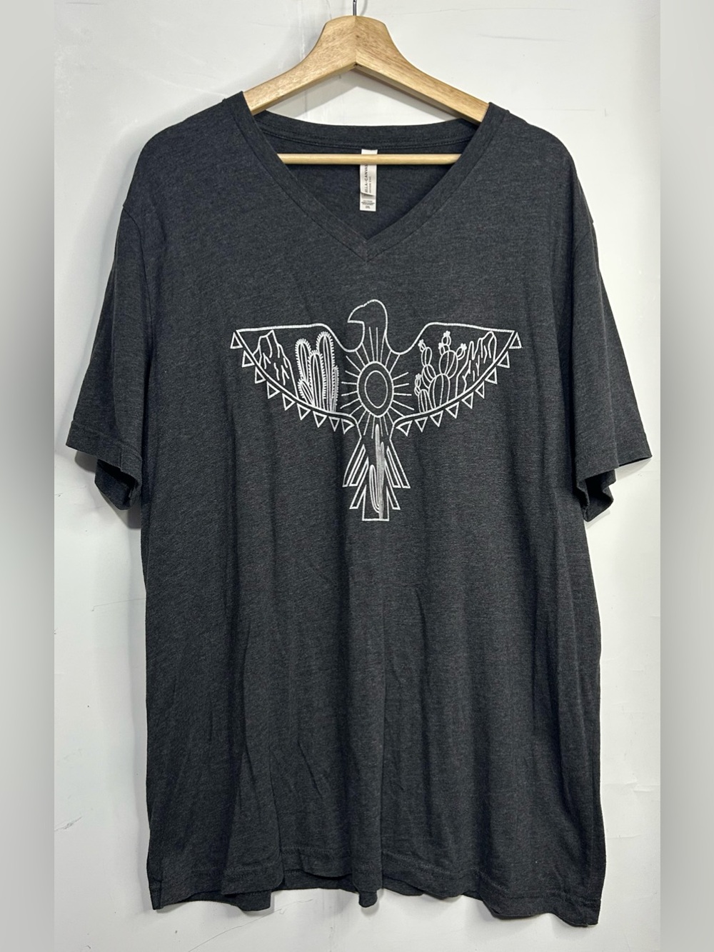 Bella Canvas Indigenous Bird Grey T-Shirt